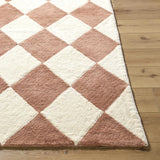 Almeda Diamond Washable Wool Rug - Ornate Home