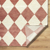 Almeda Diamond Washable Wool Rug - Ornate Home