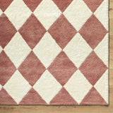 Almeda Diamond Washable Wool Rug - Ornate Home
