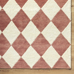 Almeda Diamond Washable Wool Rug - Ornate Home