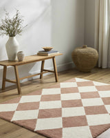 Almeda Diamond Washable Wool Rug - Ornate Home