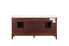 Almeria White/Cherry Vanity Set - Ornate Home