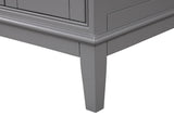 Almeria White/Gray Vanity Set - Ornate Home