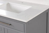 Almeria White/Gray Vanity Set - Ornate Home