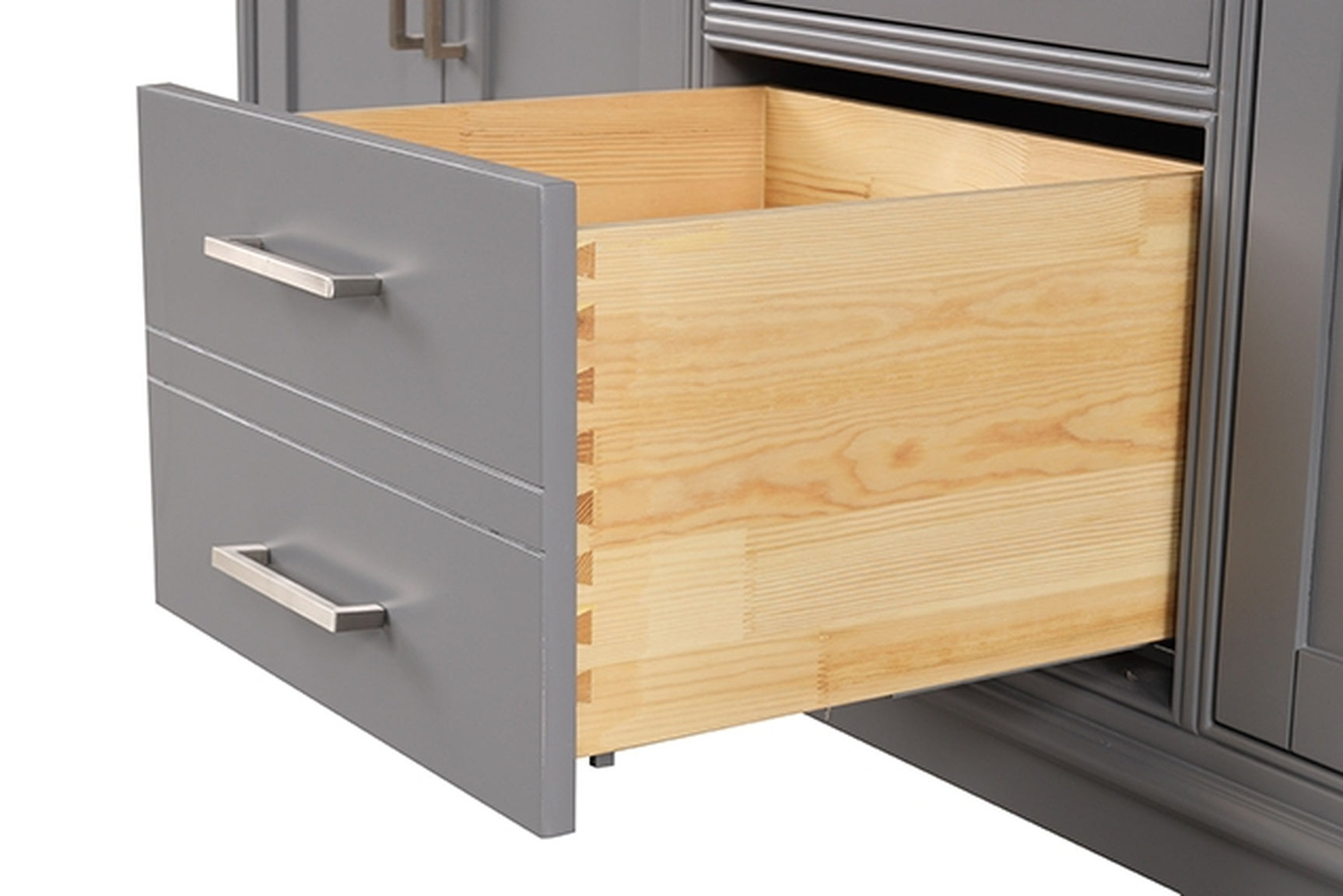 Almeria White/Gray Vanity Set - Ornate Home