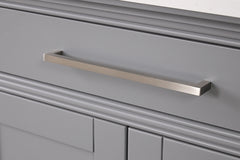 Almeria White/Gray Vanity Set w/ Mirror - Ornate Home