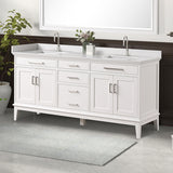 Almeria White Vanity Set - Ornate Home