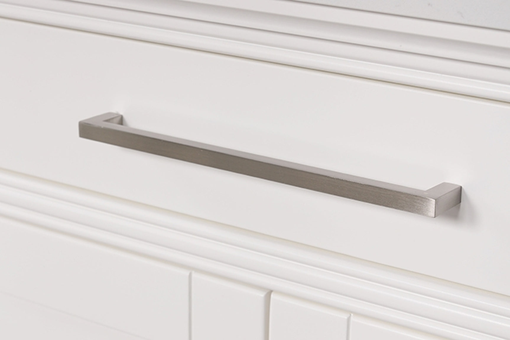 Almeria White Vanity Set w/ Mirror - Ornate Home