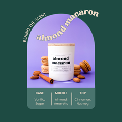 Almond Macaron 5.3oz Soy Candle - Ornate Home