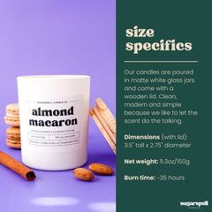 Almond Macaron 5.3oz Soy Candle - Ornate Home