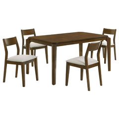 Almonte Dark Brown 5-piece Dining Room Set - Ornate Home