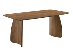 Alnwick Walnut/Beige 7 Pc. Dining Table Set - Ornate Home