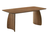 Alnwick Walnut/Beige Dining Table - Ornate Home