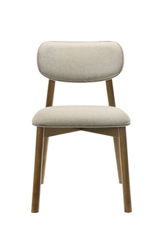 Alnwick Walnut/Beige Side Chair (Set of 2) - Ornate Home
