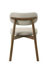 Alnwick Walnut/Beige Side Chair (Set of 2) - Ornate Home