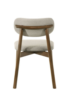Alnwick Walnut/Beige Side Chair (Set of 2) - Ornate Home