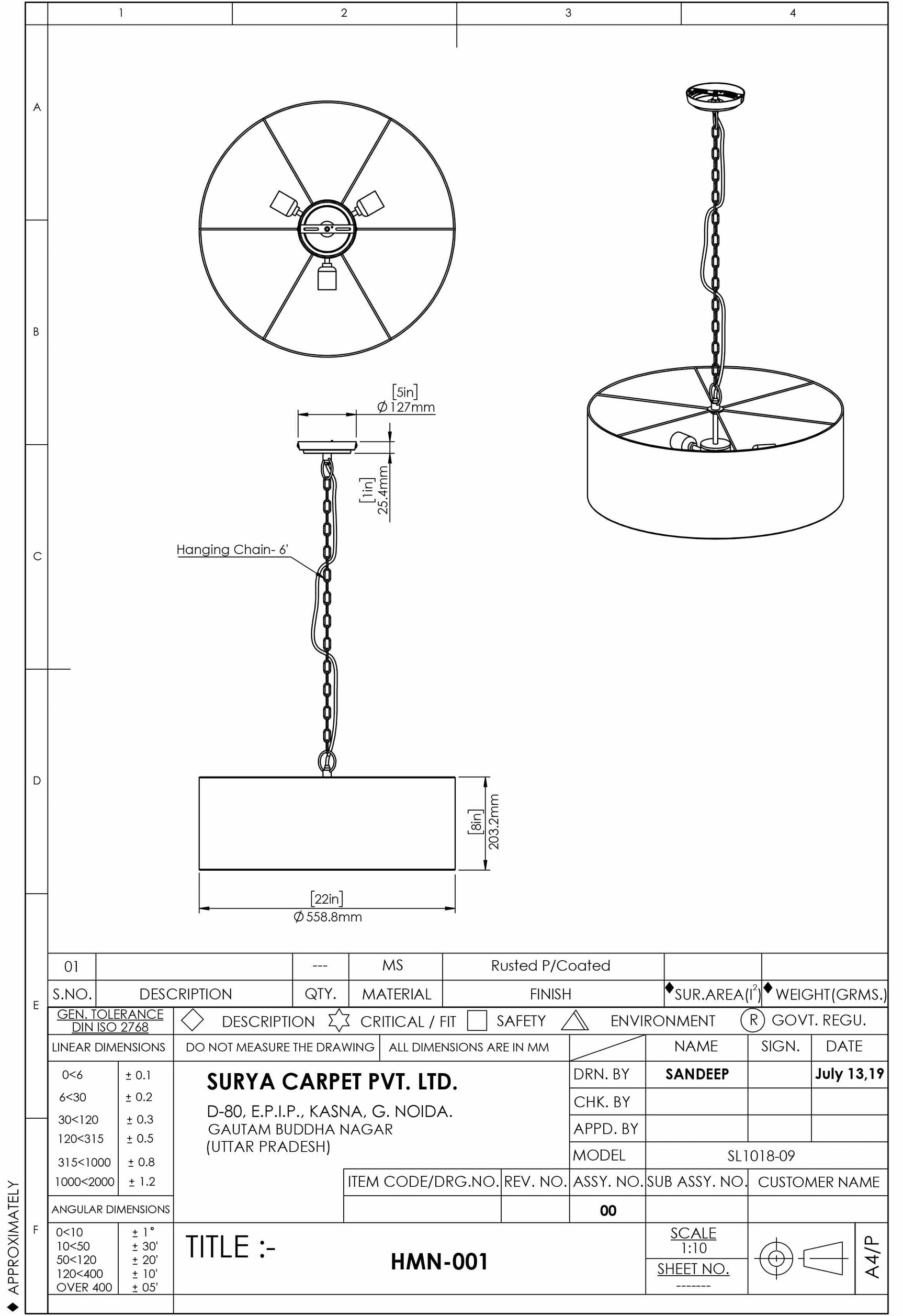 Aloguinsan Ceiling Light - Clearance - Ornate Home