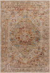 Alois Rust Rich Textured Traditional Rug - Ornate Home