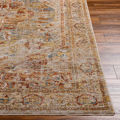 Alois Rust Rich Textured Traditional Rug - Ornate Home