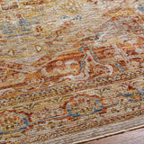 Alois Rust Rich Textured Traditional Rug - Ornate Home