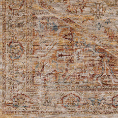 Alois Rust Rich Textured Traditional Rug - Ornate Home