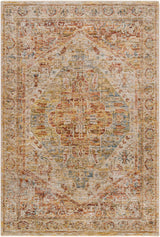 Alois Rust Rich Textured Traditional Rug - Ornate Home