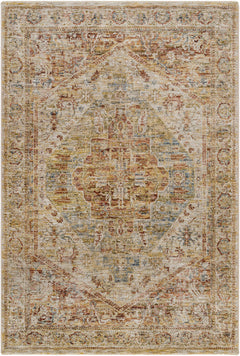 Alois Rust Rich Textured Traditional Rug - Ornate Home