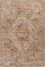 Alois Tan Rich Textured Traditional Rug - Ornate Home