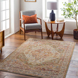 Alois Tan Rich Textured Traditional Rug - Ornate Home