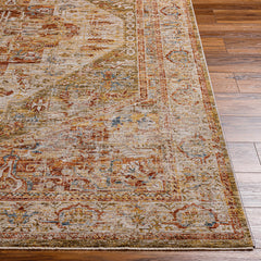 Alois Tan Rich Textured Traditional Rug - Ornate Home