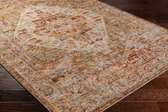Alois Tan Rich Textured Traditional Rug - Ornate Home