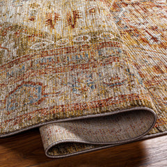 Alois Tan Rich Textured Traditional Rug - Ornate Home
