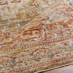 Alois Tan Rich Textured Traditional Rug - Ornate Home
