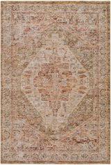 Alois Tan Rich Textured Traditional Rug - Ornate Home