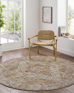 Alois Tan Rich Textured Traditional Rug - Ornate Home