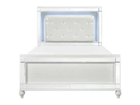 Alonza White California King Bed - Ornate Home