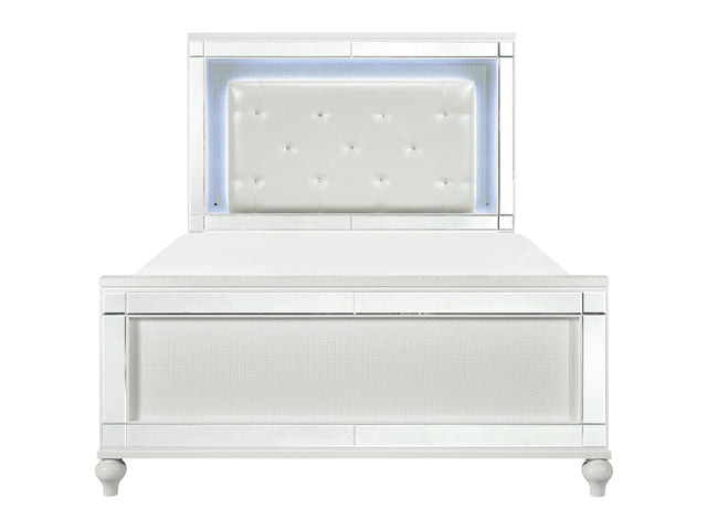 Alonza White California King Bed - Ornate Home