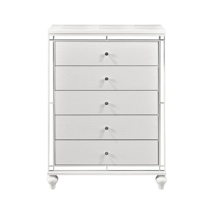 Alonza White Chest - Ornate Home