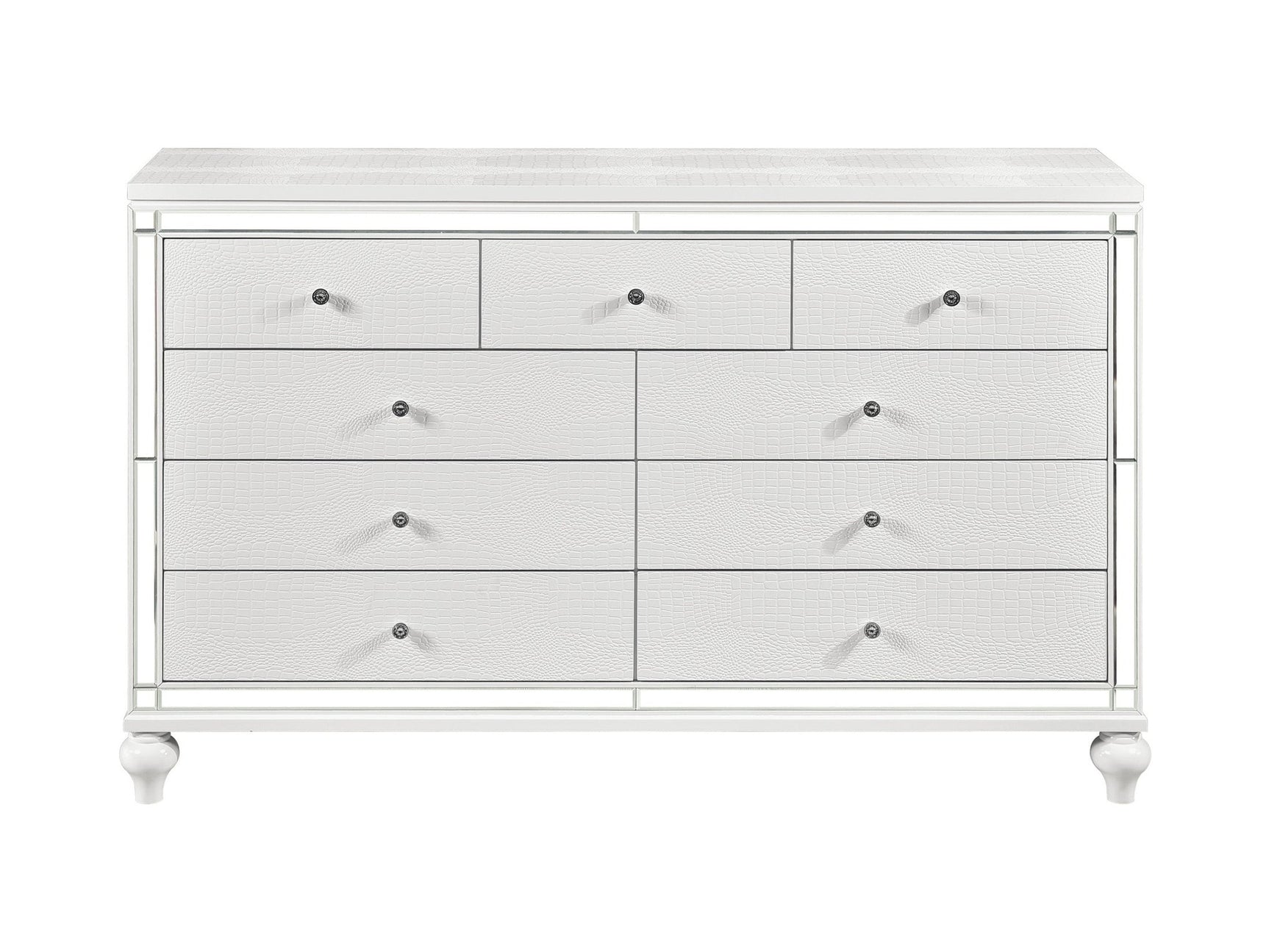 Alonza White Dresser - Ornate Home