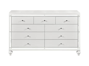 Alonza White Dresser - Ornate Home