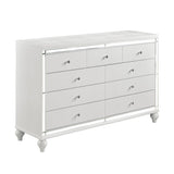 Alonza White Dresser - Ornate Home