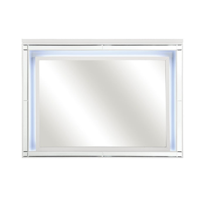 Alonza White Mirror - Ornate Home