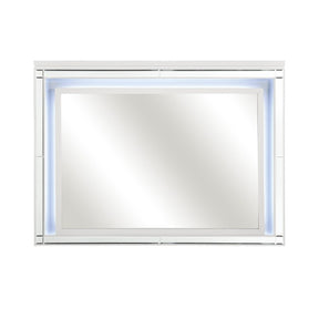 Alonza White Mirror - Ornate Home