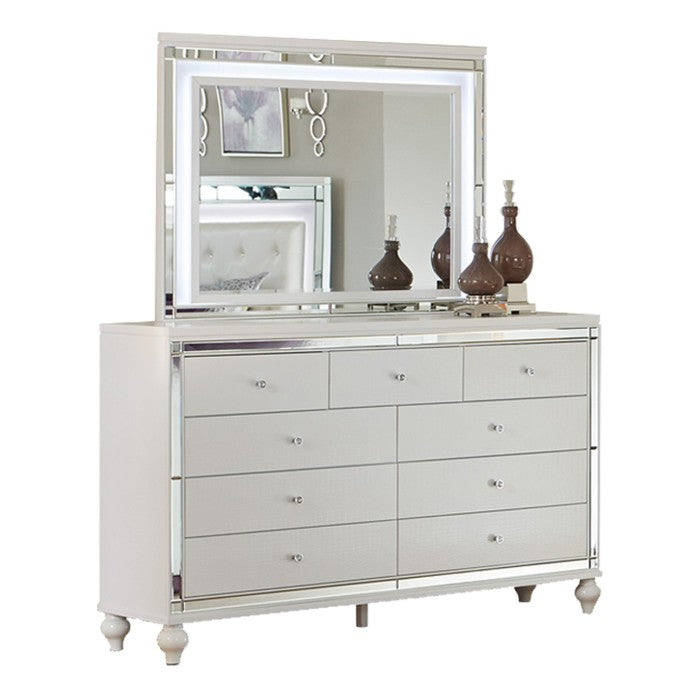 Alonza White Mirror - Ornate Home
