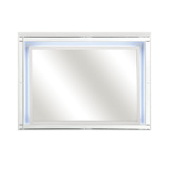 Alonza White Mirror - Ornate Home