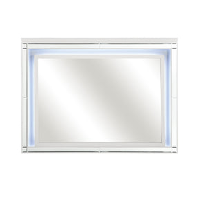 Alonza White Mirror - Ornate Home