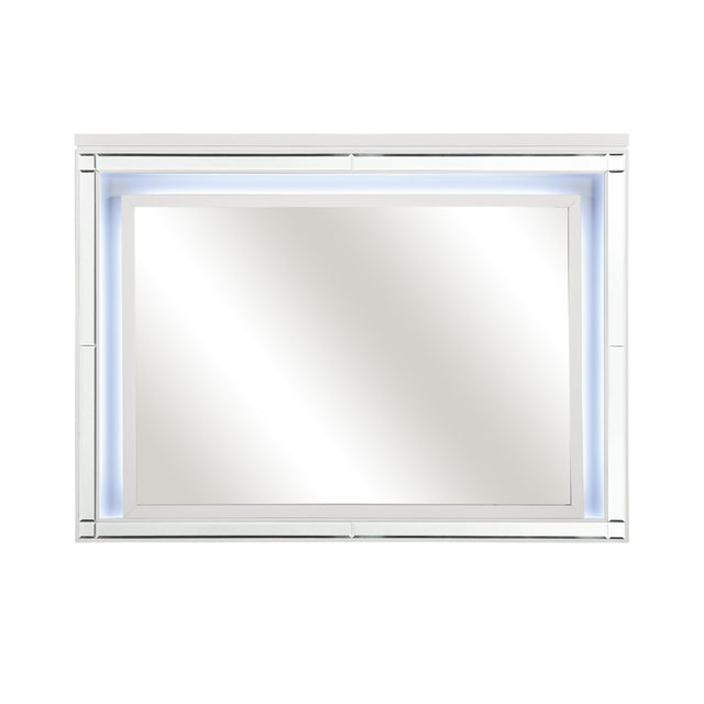 Alonza White Mirror - Ornate Home