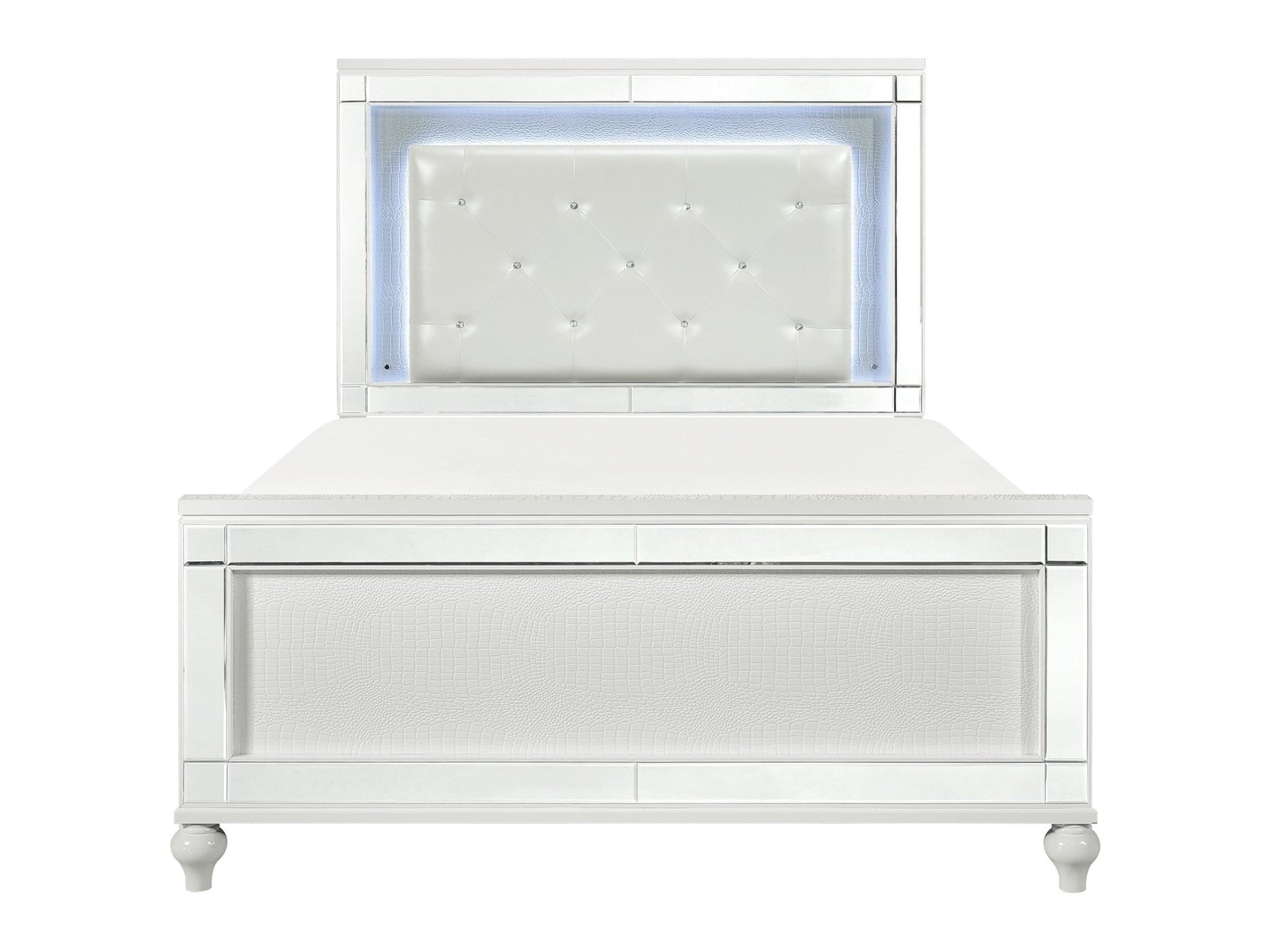 Alonza White Queen Bed - Ornate Home