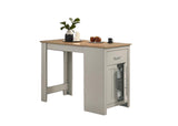 Alonzo Light Gray 47" Counter Height Table - Ornate Home