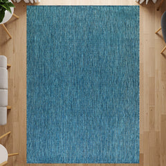 Alora Aqua Outdoor Area Rug | UV-Protected Jute-Look - Ornate Home
